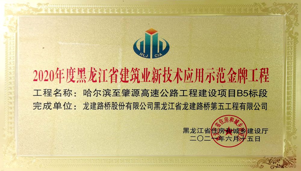 哈爾濱至肇源高速公路工程建設(shè)項(xiàng)目B5標(biāo)段